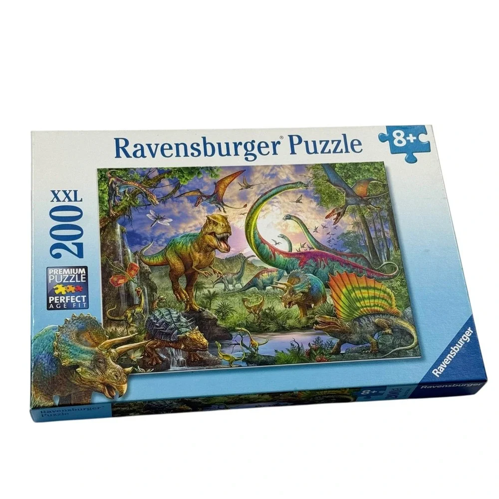 Ravensburger Realm Of The Giants Dinosaurs‎ 200 XXL Pieces Puzzle Complete
